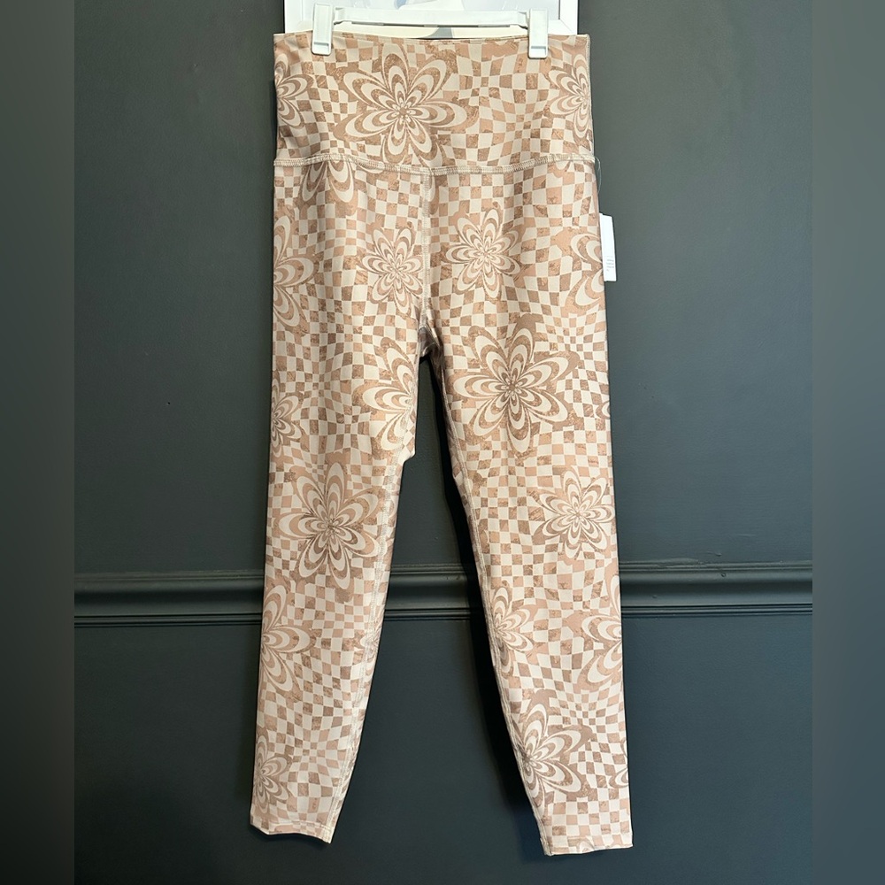 Beyond Yoga High Waisted Midi Leggings in Check Flower